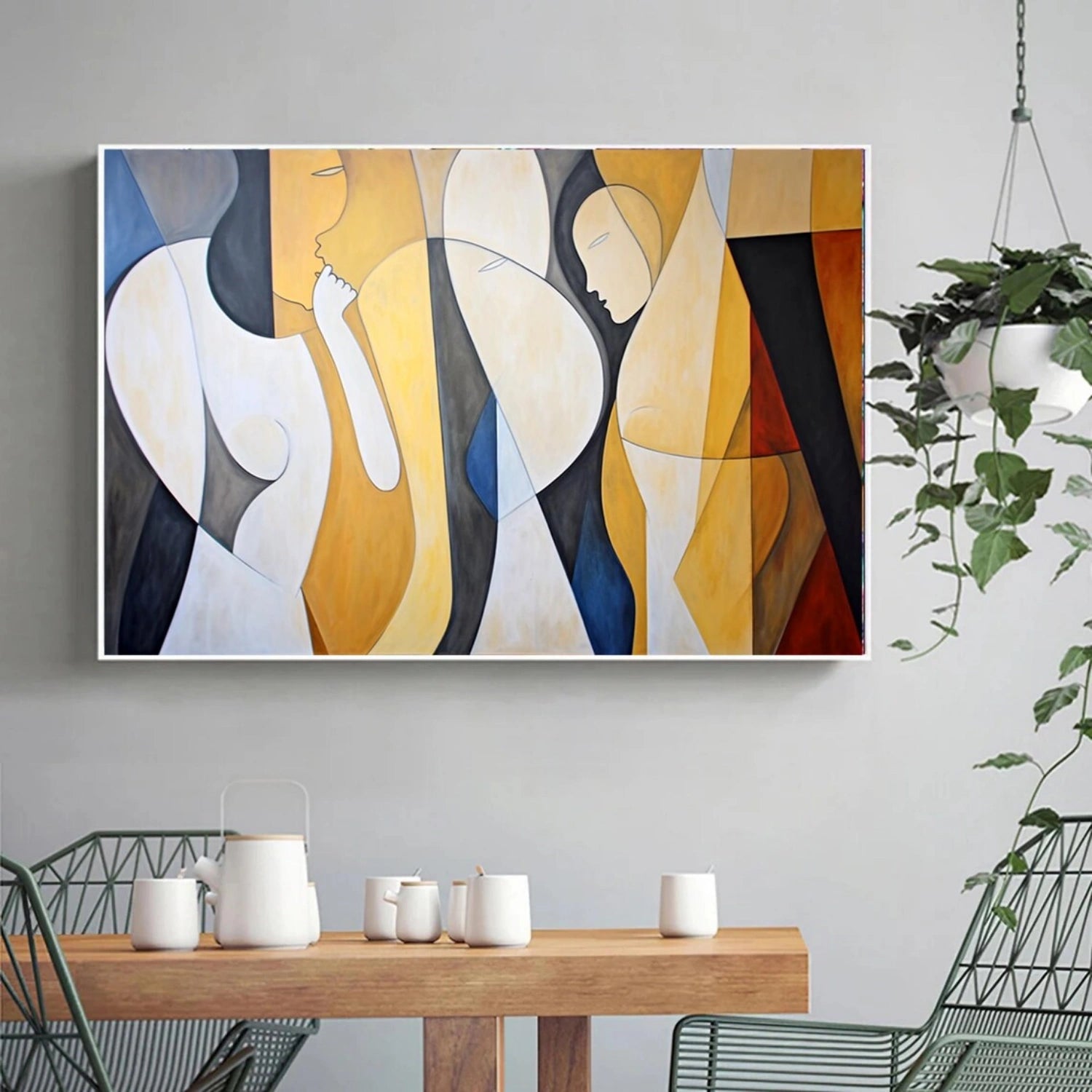Abstract Portrait Canvas Art #AE016