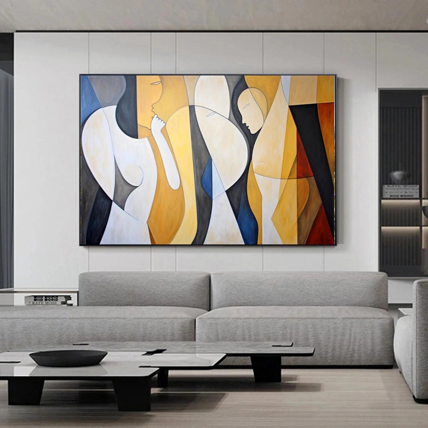 Abstract Portrait Canvas Art #AE016