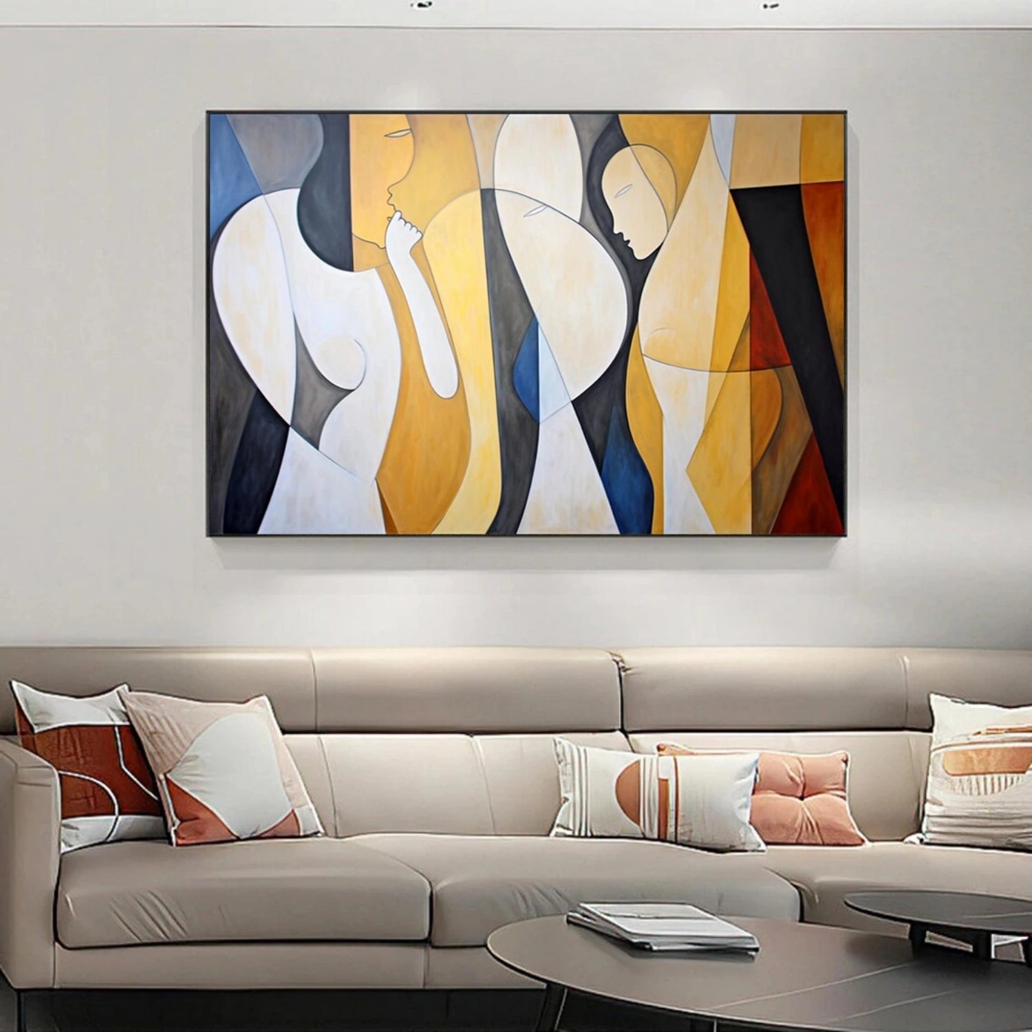 Abstract Portrait Canvas Art #AE016