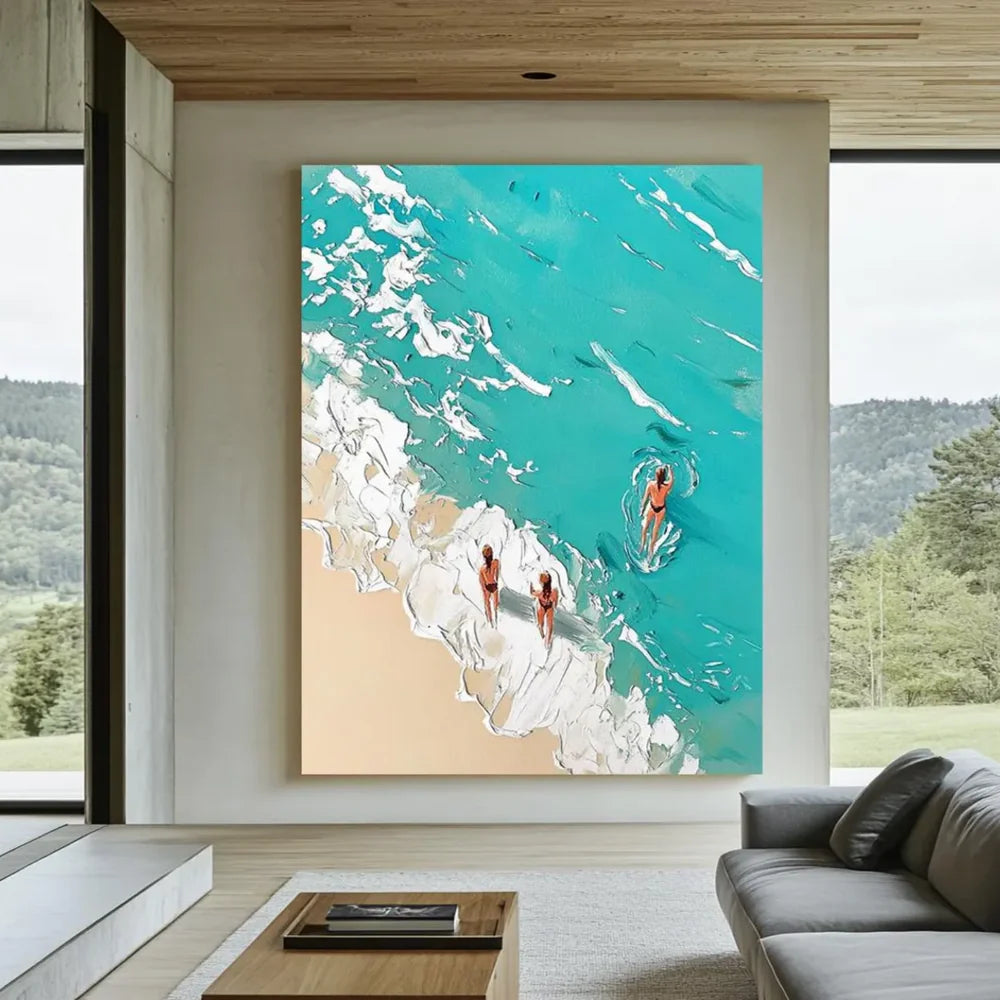 Swimming Sport Textured Wall Art #MS038