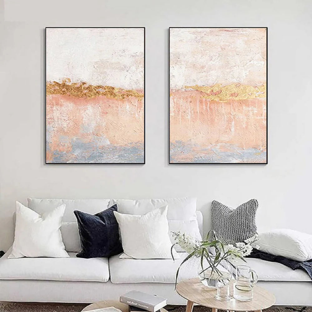 Abstract Painting Canvas Set of 2 #AP001