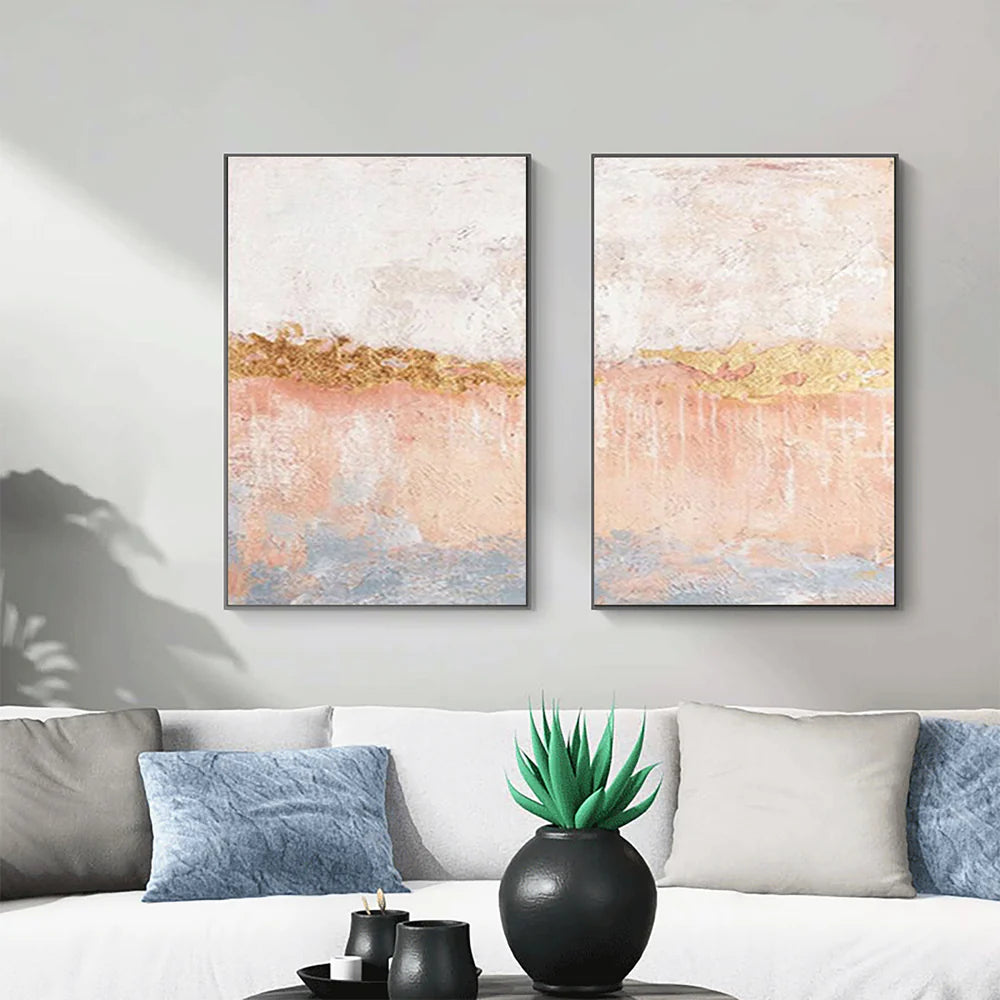 Abstract Painting Canvas Set of 2 #AP001