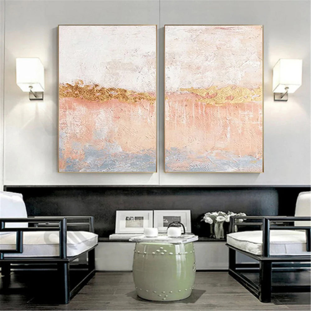 Abstract Painting Canvas Set of 2 #AP001